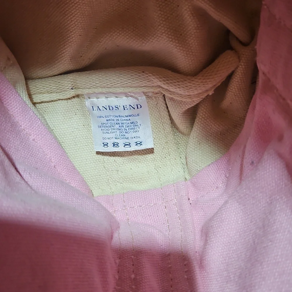 Lands' End canvas double handle tote - Picture 9 of 11